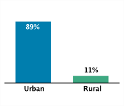 Type of Area of Residence Among Adolescents Aged 12-18, 