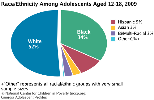 Race/Ethnicity Among Adolescents Aged 12-18, 2008