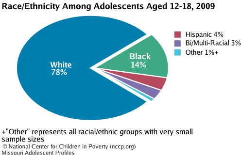 Race/Ethnicity Among Adolescents Aged 12-18, 2008