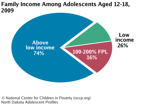 Family Income Among Adolescents Aged 12-18, 2008