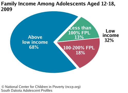 Family Income Among Adolescents Aged 12-18, 2008