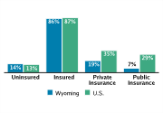 Health Insurance Coverage Among Adolescents Aged 12-18, 2008